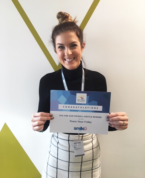 Sophie Fraser The One Point Payroll Raffle Winner News Post