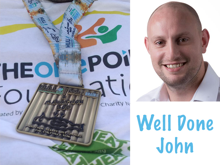 John Hooley completes Hull Marathon