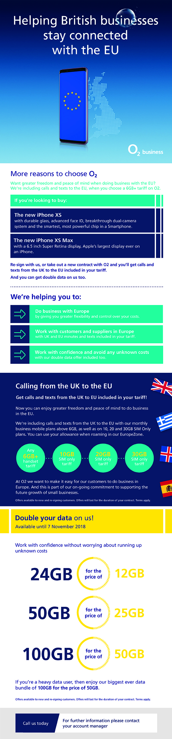 O2 Helping British businesses to stay connected in Europe.