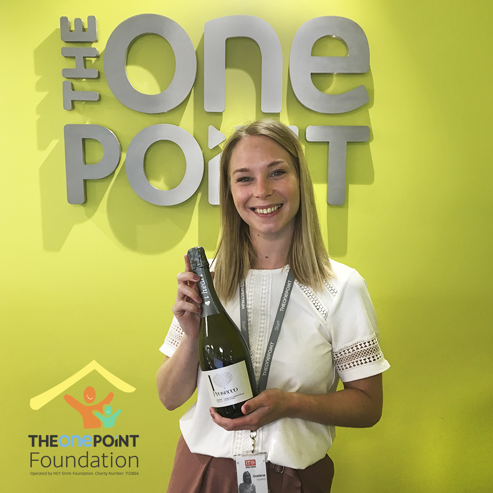 Goelene Vickers Payroll Raffle Winner Prosecco 
