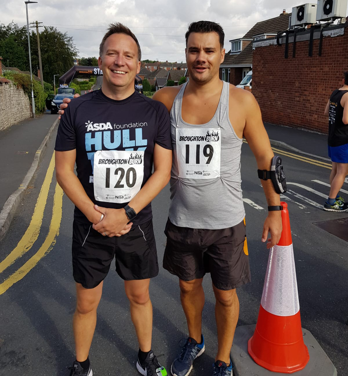 Martin and Danny complete The Broughton Burn 2019 The One Point News Story