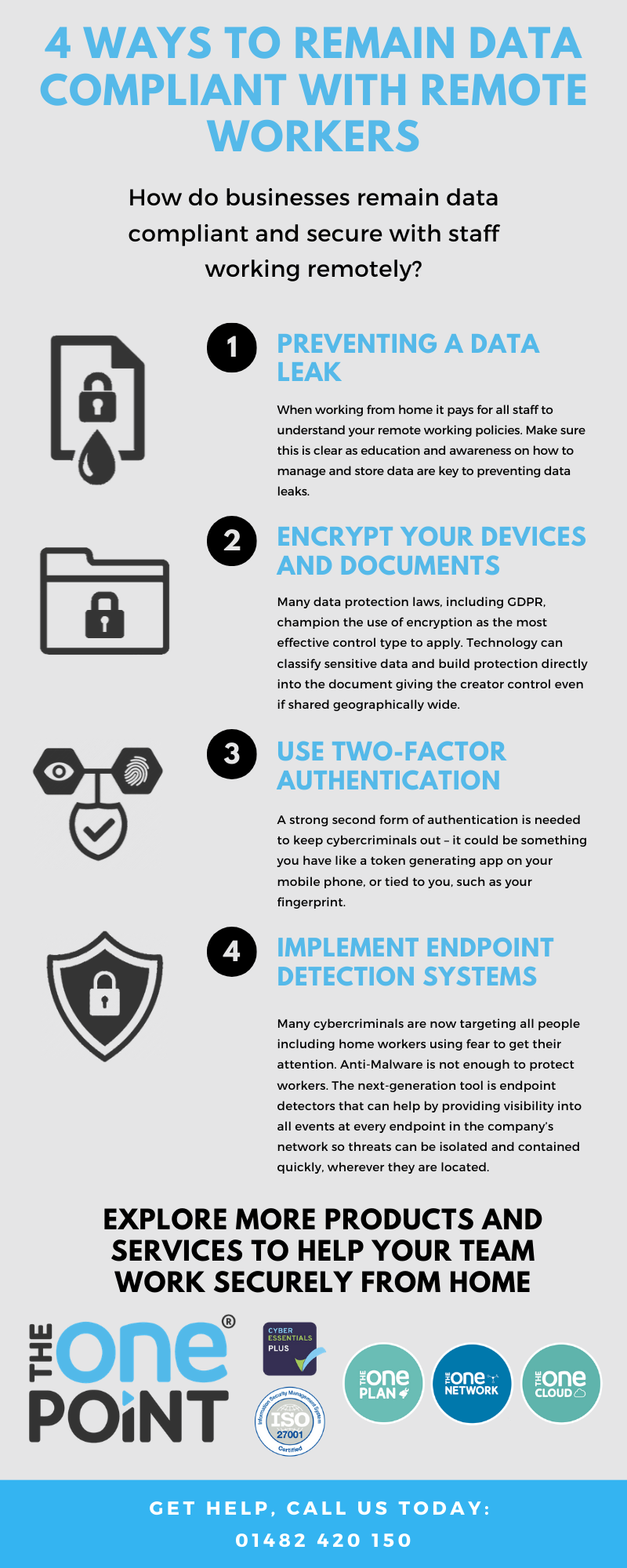 Secure Remote Working - The One Point Infographic