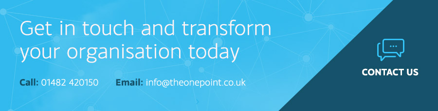 Get in touch with The One Point today - Contact Us