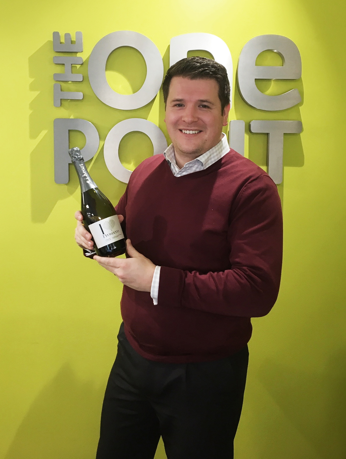The One Point Technology Solutions Account Manager Sam Drinkall Wins Prosecco The One Point Foundation