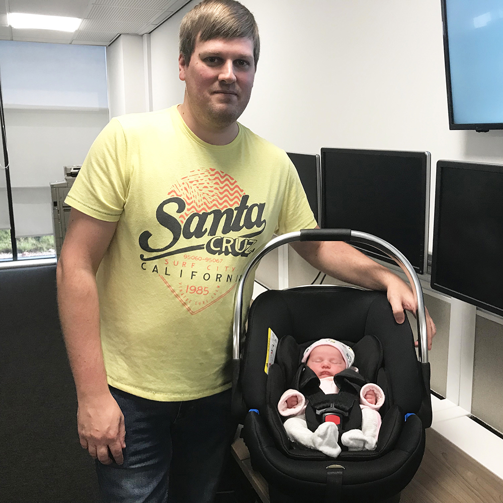 David Thompson and Baby Freya The One Point News