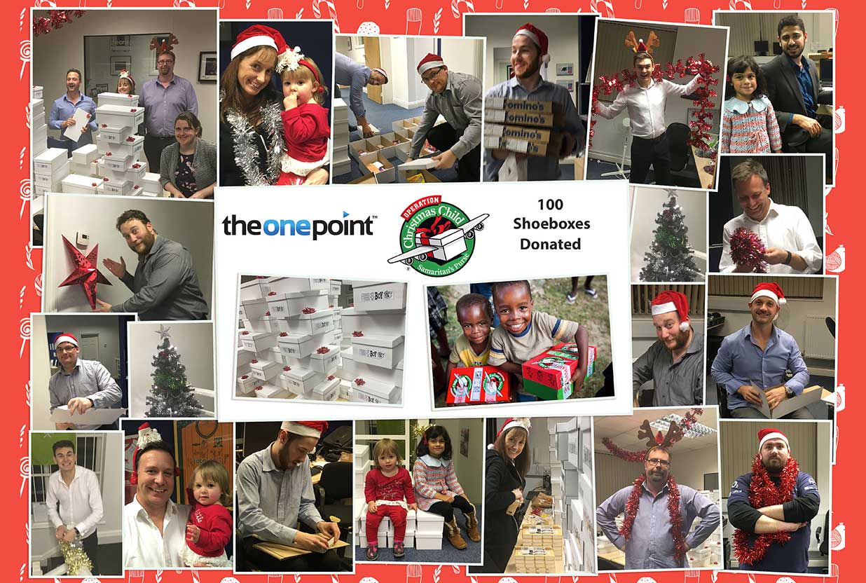 The One Point Samaritan's Purse Operation Christmas Child Shoebox Appeal 2015