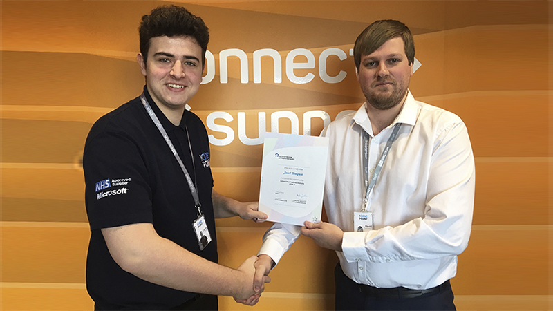 Jacob passes apprenticeship - The One Point