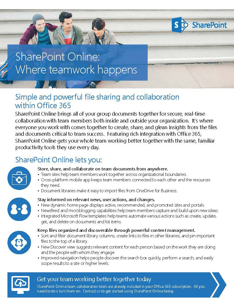 learn more about SharePoint Online