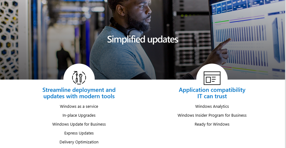 Windows 10 simplified updates